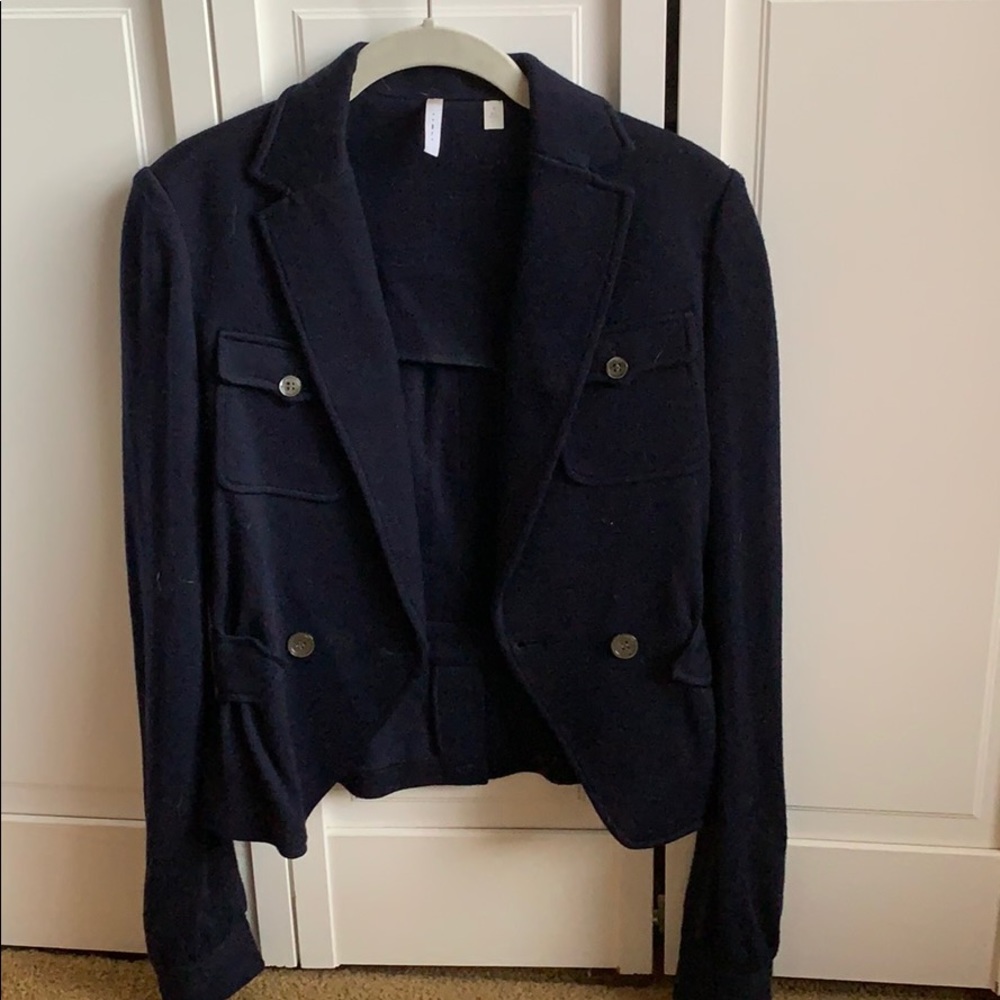 IISLI Blazer Navy Blue Wool Blazer Size 2 $55